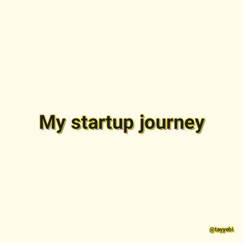 My startup journey