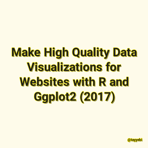 Make High Quality Data Visualizations for Websites with R and Ggplot2 (2017)