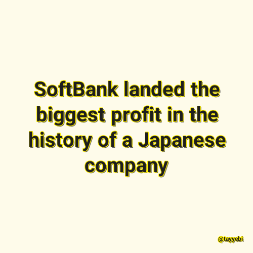 SoftBank landed the biggest profit in the history of a Japanese company